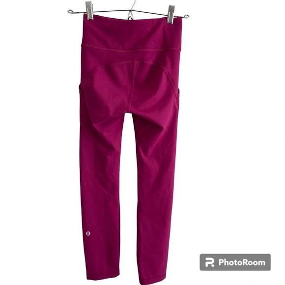 LULULEMON  Invigorate High-Rise Crop 23" Magenta Purple Size 2 - Picture 5 of 13